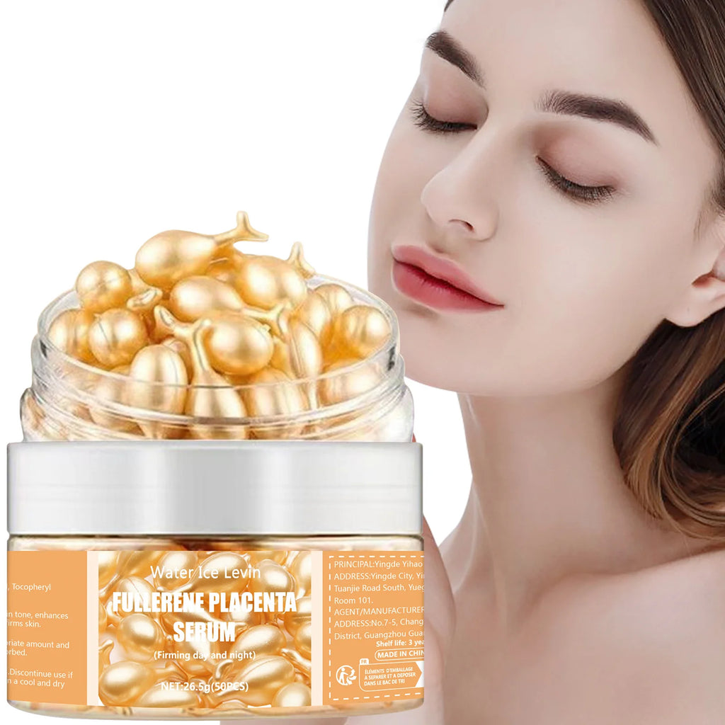 50Pcs Collagen Face Care Capsules Serum Spot Acne Wrinkle Remover Firming Whitening Hyaluronic Acid