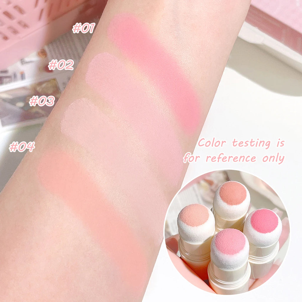 Blush Stick - Energetic and Bouncy, Korean Style, Brightening, Dual-Use for Lips and Cheeks