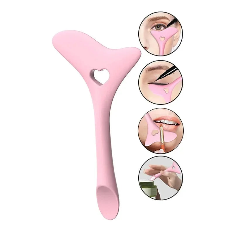 Wing Tips Silicone Eyeliner Aid Drawing Lipstick Wearing Aid Reusable Makeup Tools