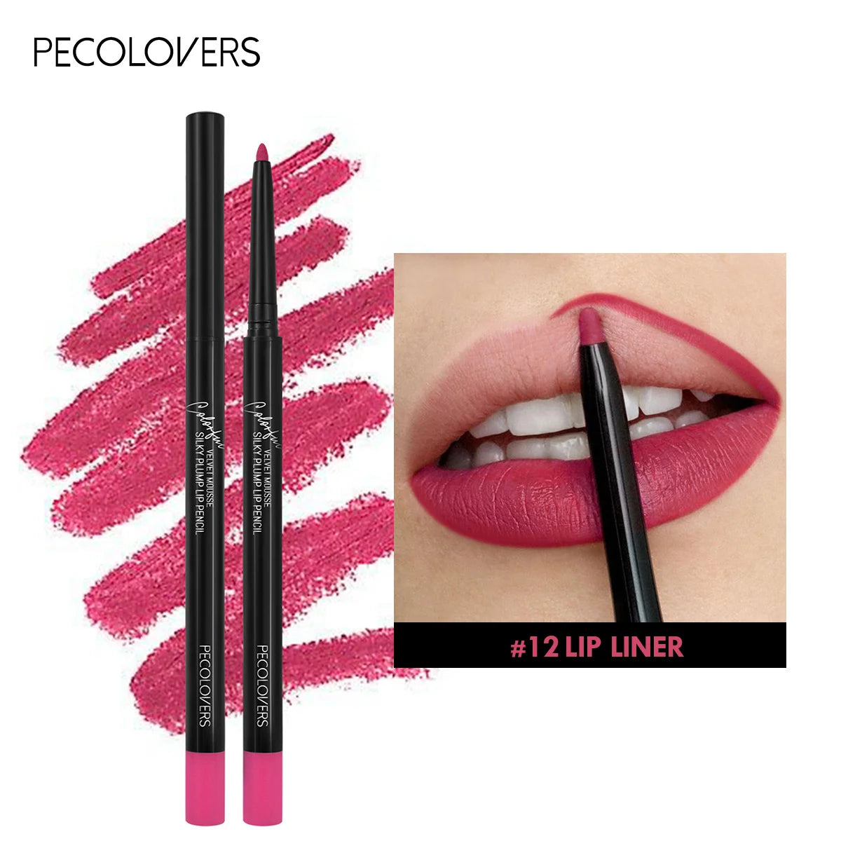 Waterproof Matte Lipliner Pencil Red Contour Tint Lipstick