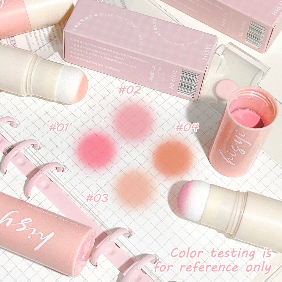 Blush Stick - Energetic and Bouncy, Korean Style, Brightening, Dual-Use for Lips and Cheeks