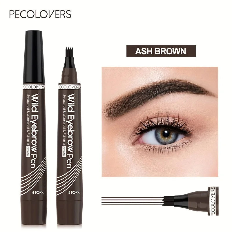 Eyebrow Pen Waterproof 4 Split Tip Eyebrows Makeup Pencil
