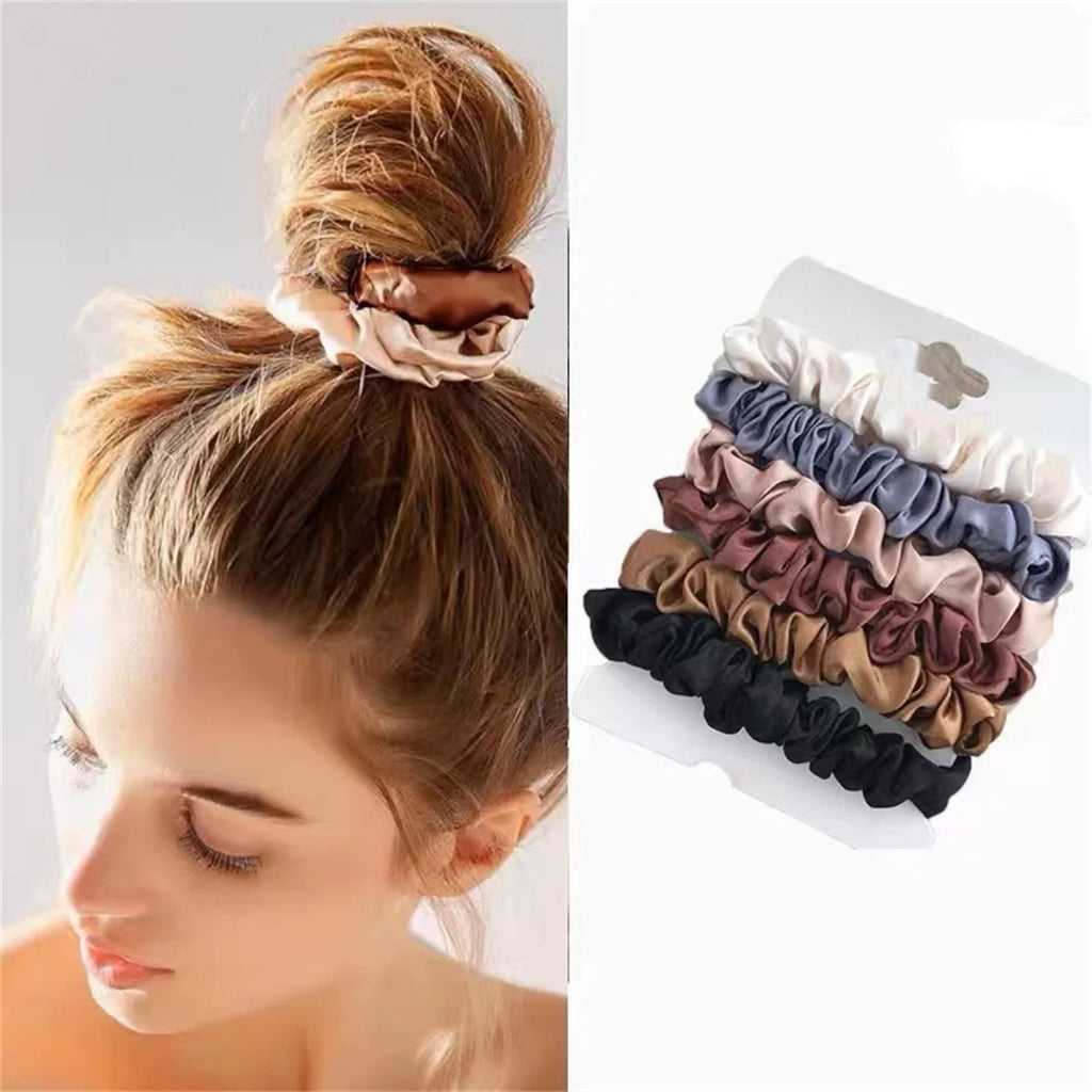Softer Than Silk Scrunchies for Hair | Satin Scrunchies for Girls |