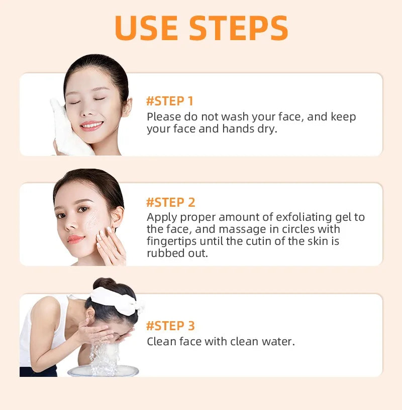 Orange Exfoliating Gel Dead Spot Remover Brighten Peeling Korean Skin Care