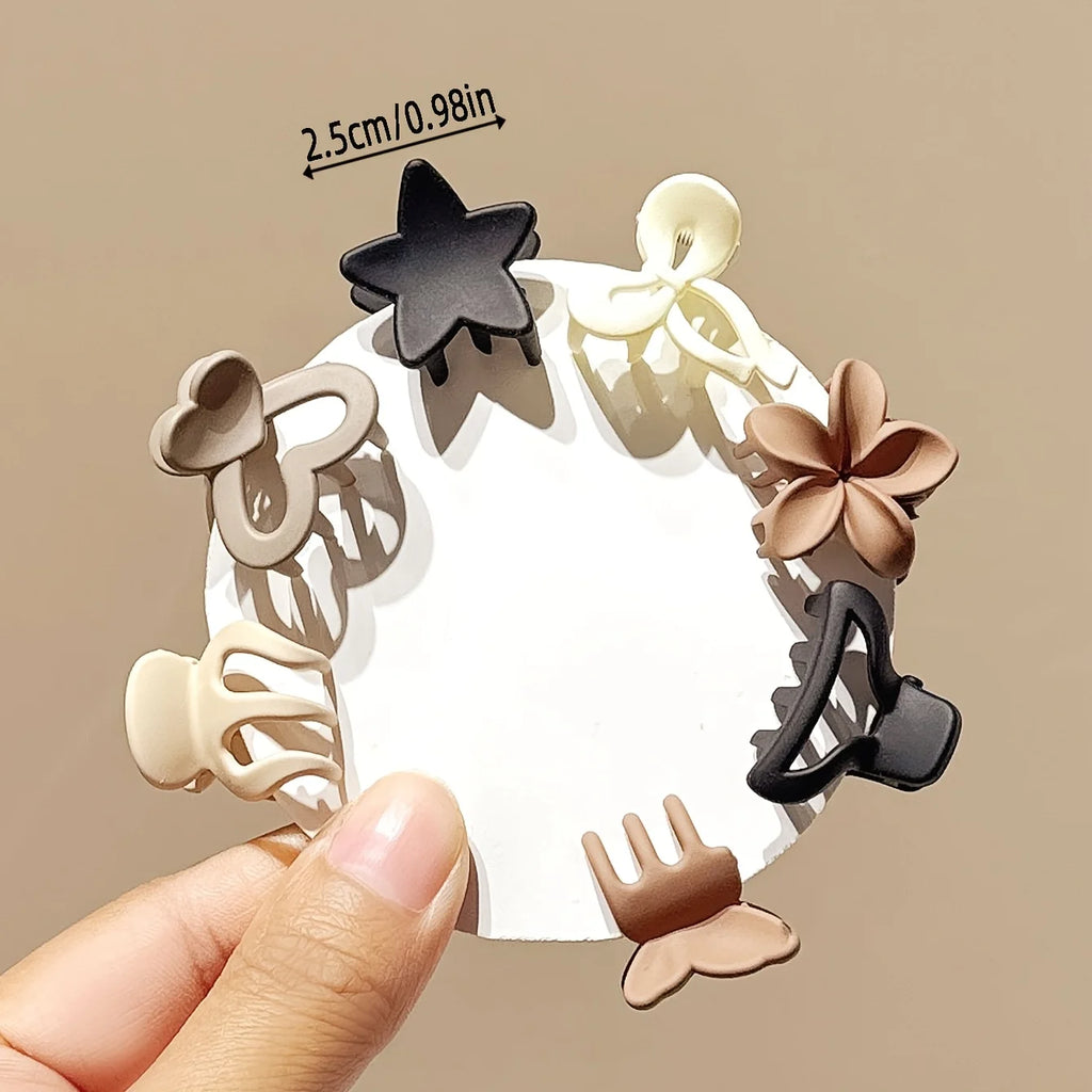 5/10/20/30pcs Beige Mixed Pack Small Clips, Cute Girl Accessories , or Travel Gifts