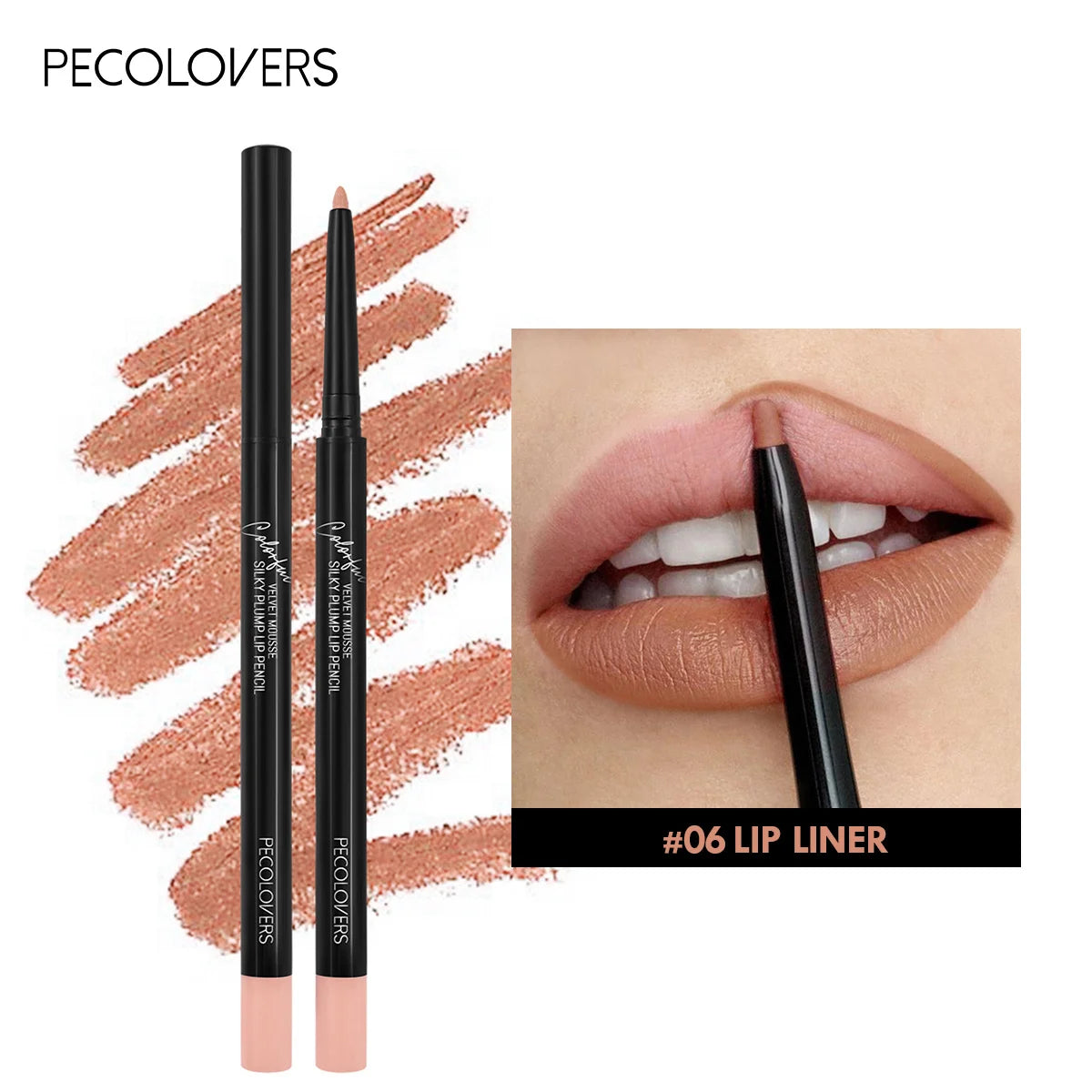 Waterproof Matte Lipliner Pencil Red Contour Tint Lipstick