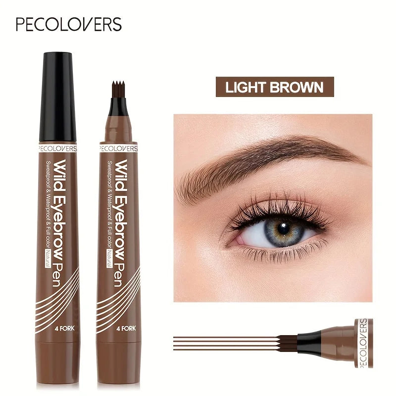 Eyebrow Pen Waterproof 4 Split Tip Eyebrows Makeup Pencil