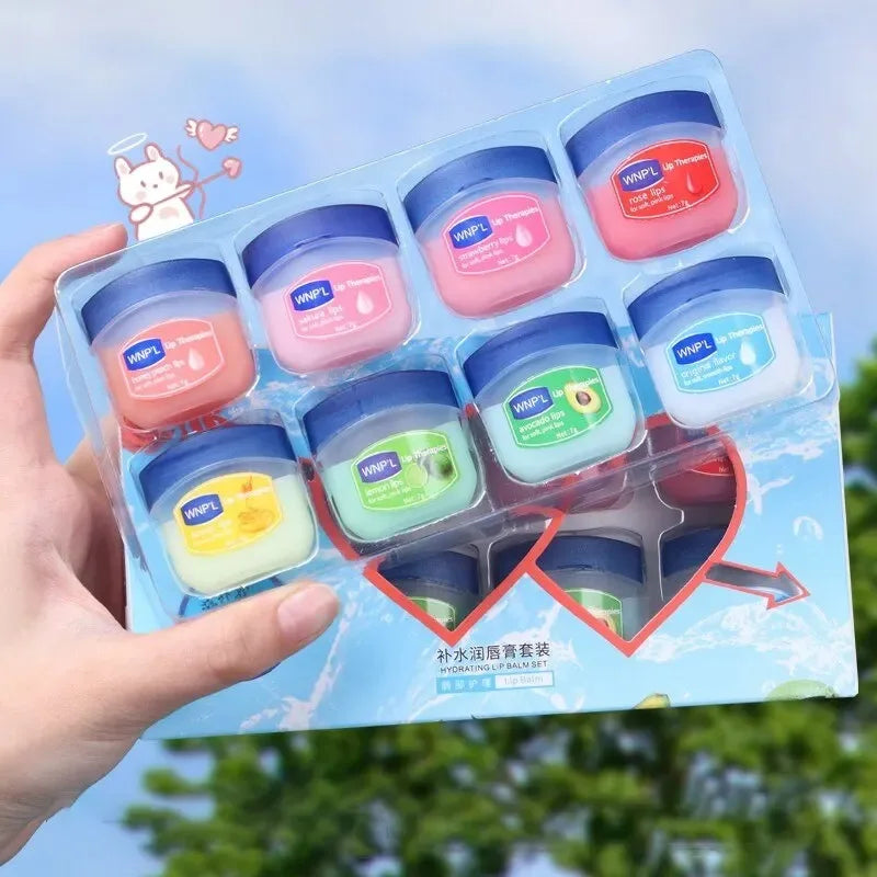 4/6/8pcs Moisturizing Lip Balm  Lip Care Jelly Moisturizer