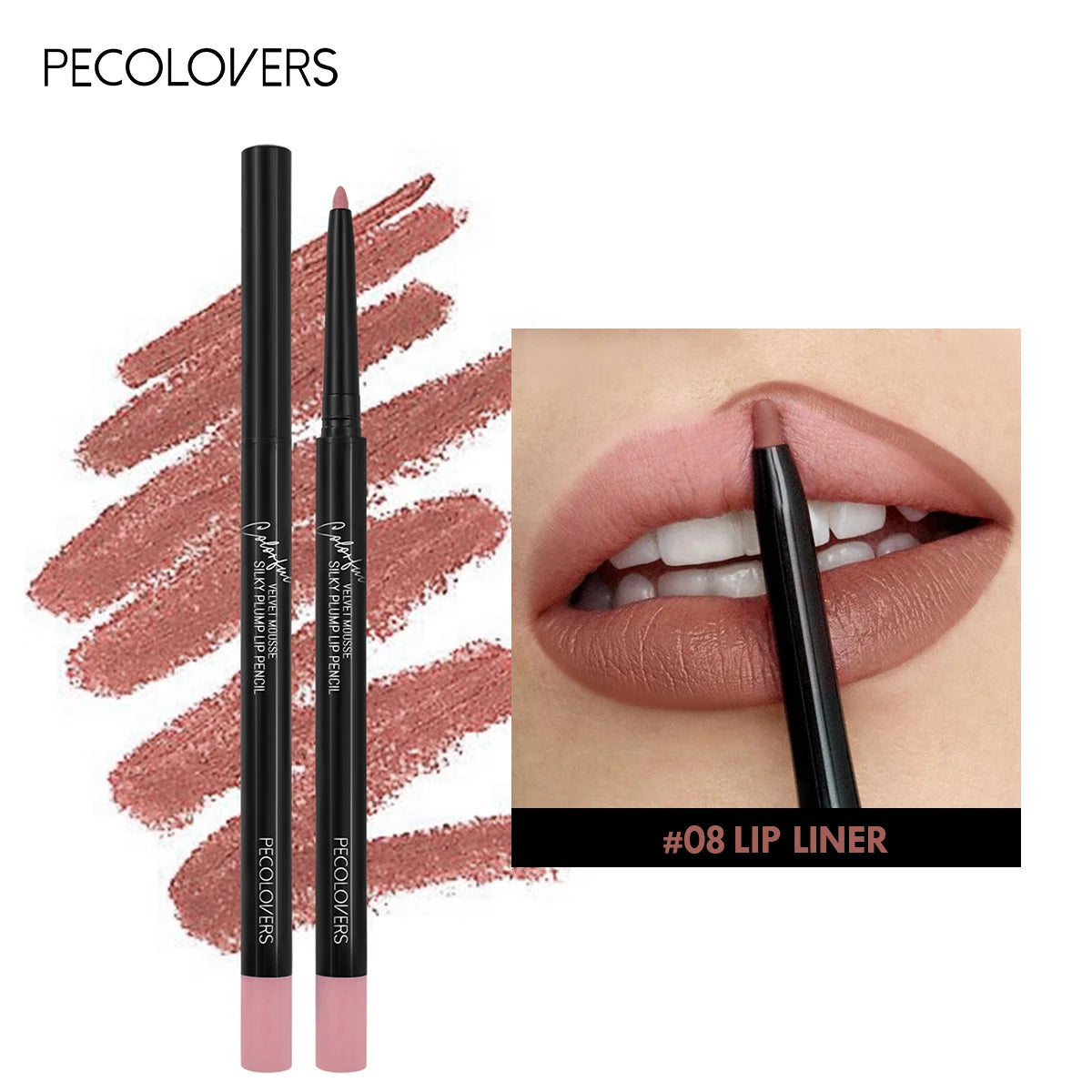 Waterproof Matte Lipliner Pencil Red Contour Tint Lipstick