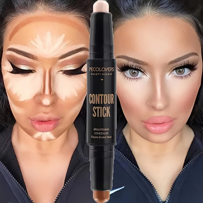 Contouring Stick with Double-headed Concealer Highlighter