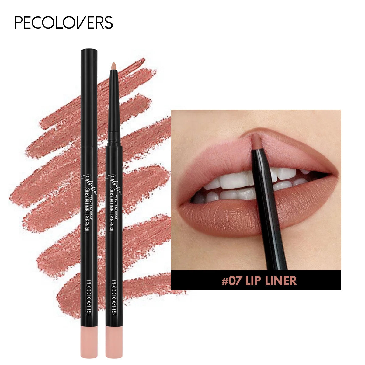 Waterproof Matte Lipliner Pencil Red Contour Tint Lipstick