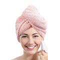 hair towel wrap for button-down women
