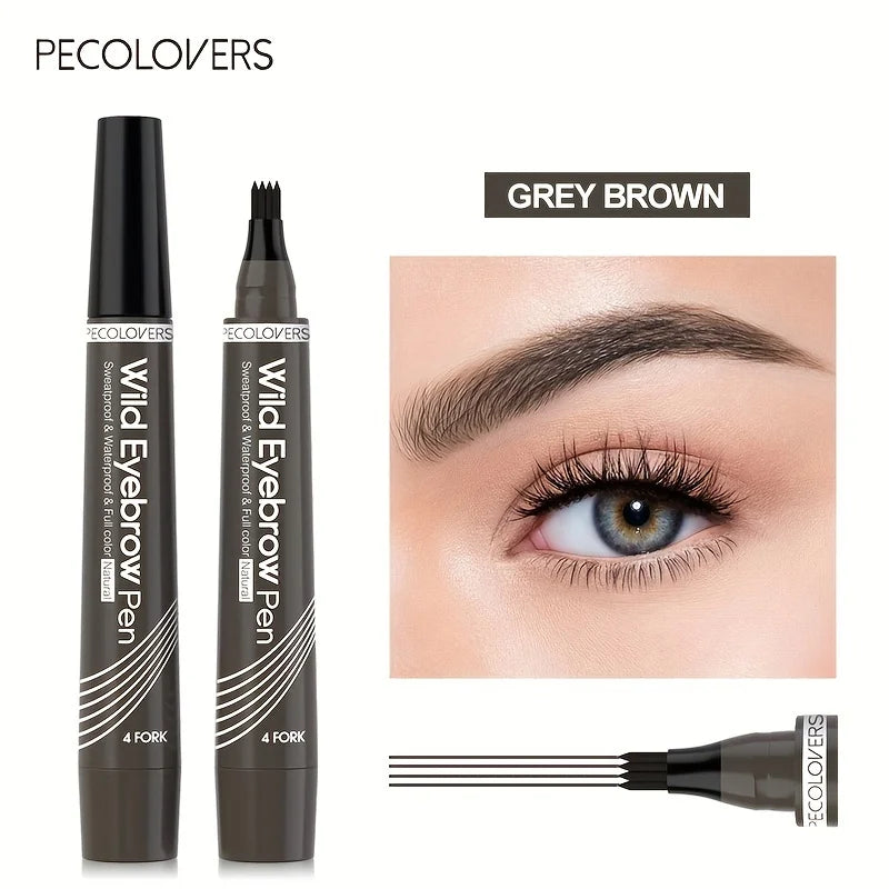 Eyebrow Pen Waterproof 4 Split Tip Eyebrows Makeup Pencil