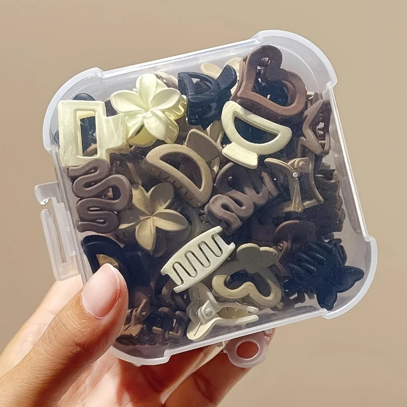 5/10/20/30pcs Beige Mixed Pack Small Clips, Cute Girl Accessories , or Travel Gifts
