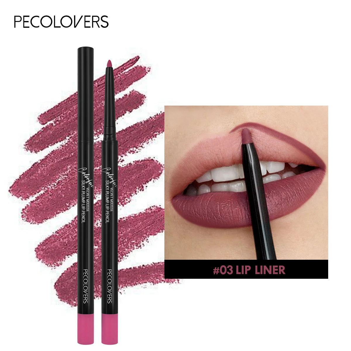 Waterproof Matte Lipliner Pencil Red Contour Tint Lipstick