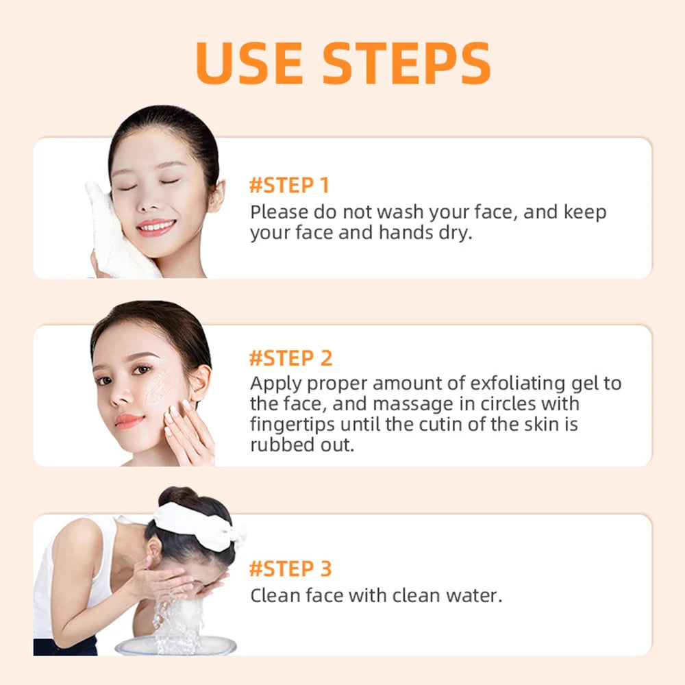 Orange Exfoliating Gel Dead Spot Remover Brighten Peeling Korean Skin Care