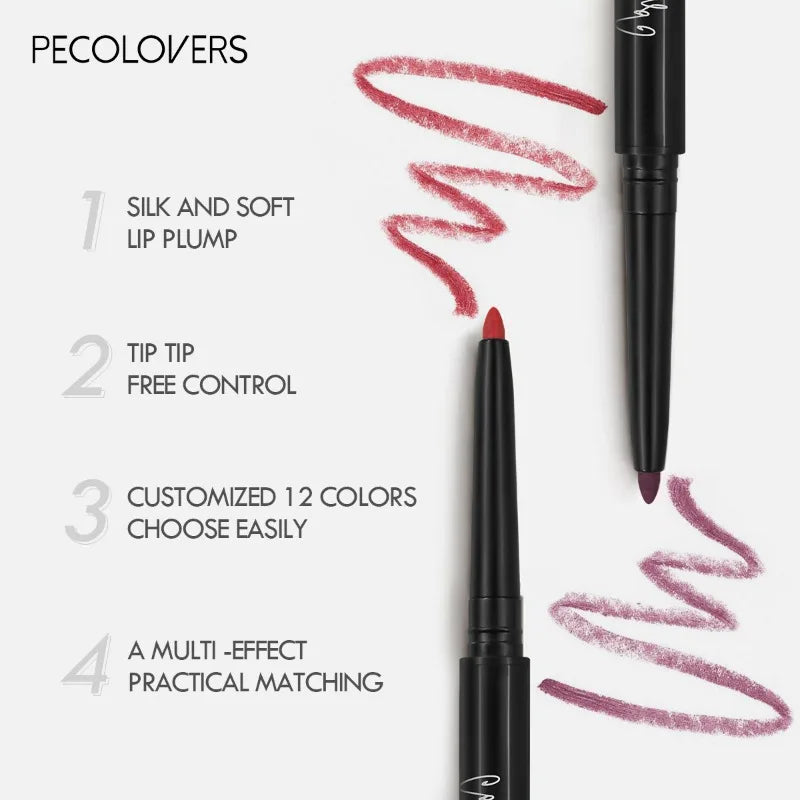Waterproof Matte Lipliner Pencil Red Contour Tint Lipstick