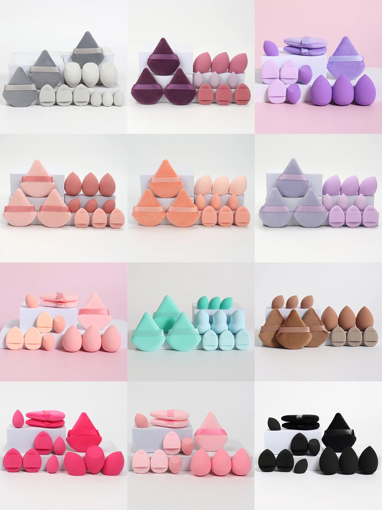 12-Piece All-Purpose Makeup Sponge Set,