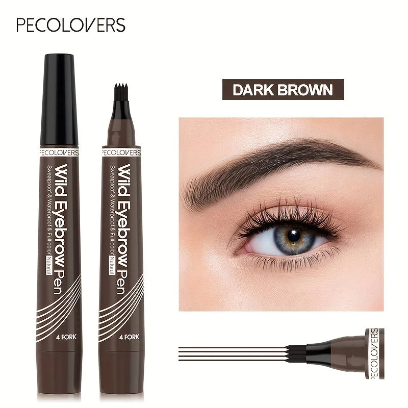Eyebrow Pen Waterproof 4 Split Tip Eyebrows Makeup Pencil