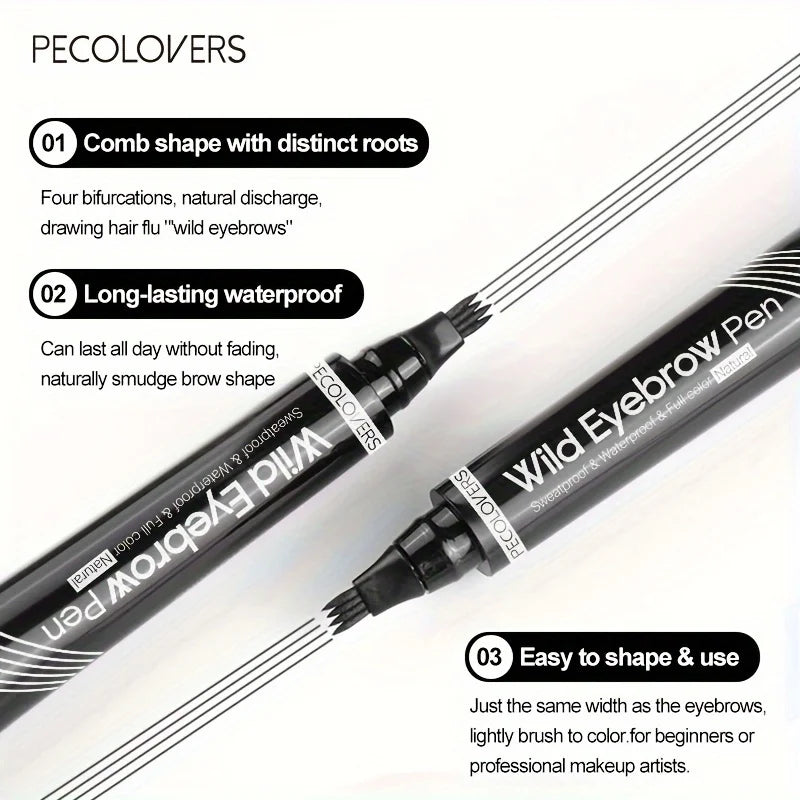 Eyebrow Pen Waterproof 4 Split Tip Eyebrows Makeup Pencil